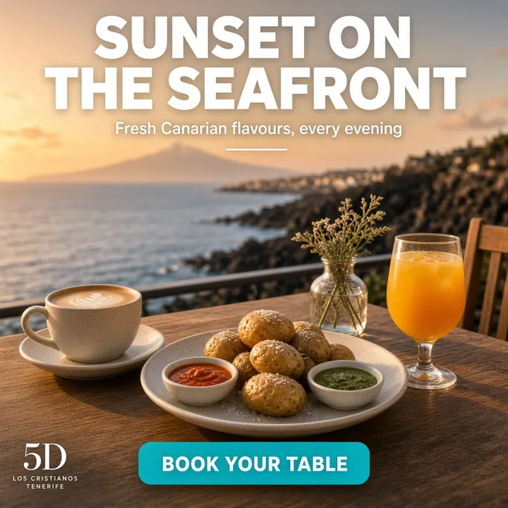 Seafront café advert