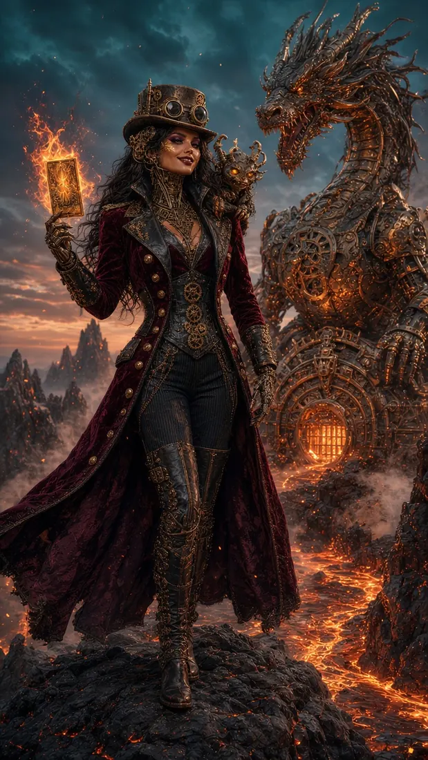 Witch & clockwork dragon