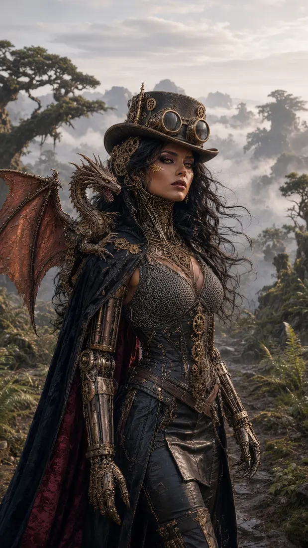 Volcanic Witch, steampunk
